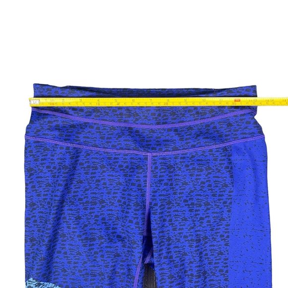 Athleta Purple Blue Asym Camo Print Sonar 7/8 Work Out Leggings Women's Size S - Picture 5 of 16